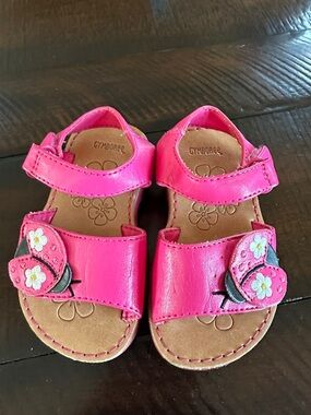 Gymboree Hot Pink Ladybug Flower Girls' Sandals